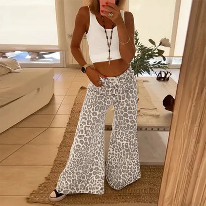 Alyona ™ conjunto de pantalón de leopardo